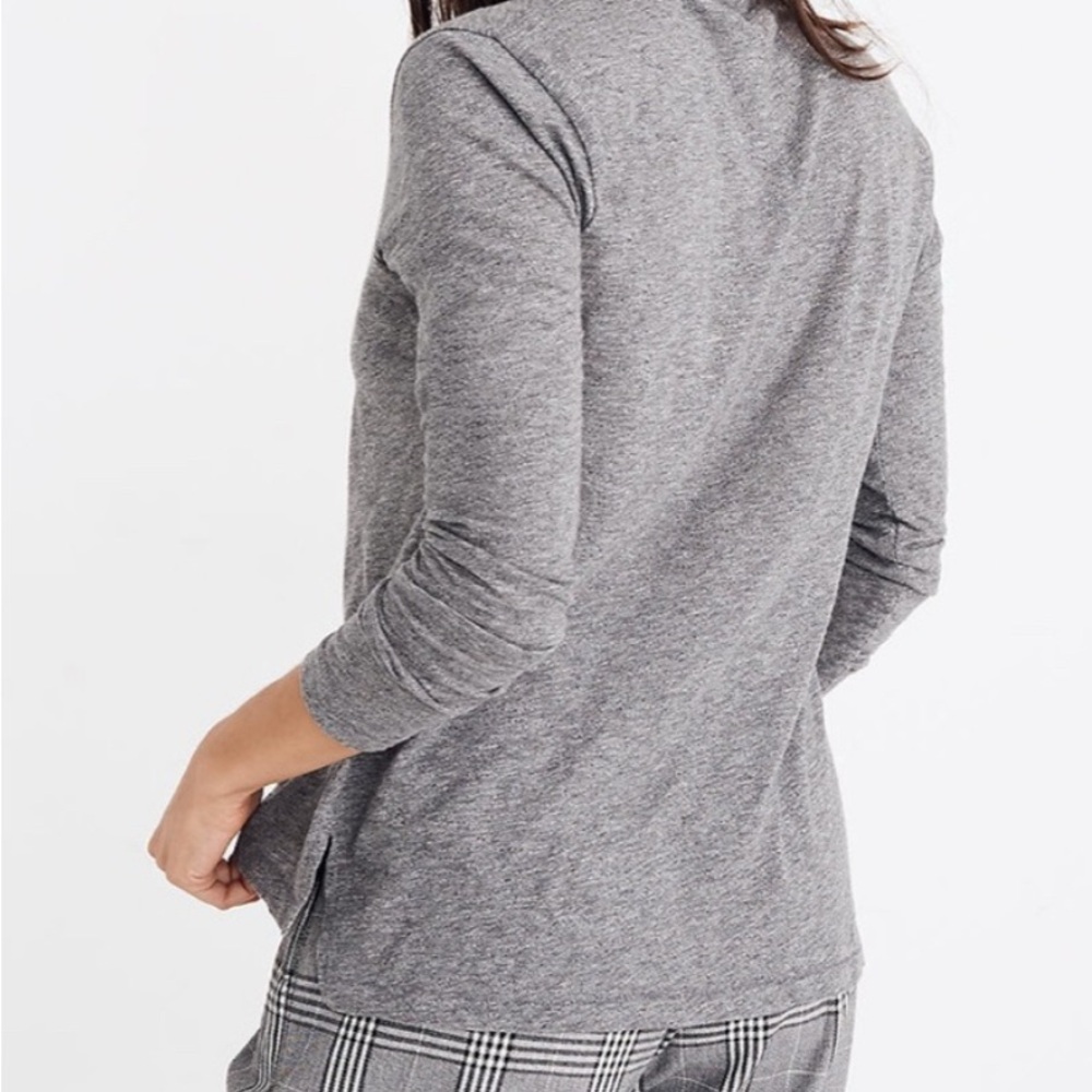 Madewell Whisper Cotton Turtleneck Gray Small - Picture 3 of 10